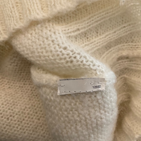 J. Crew Dolce Shawl Collar Popover Cream Sweater - Picture 11 of 16